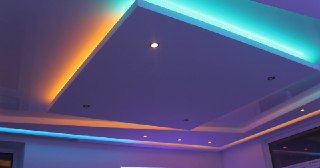 Натяжной потолок с подсветкой Дивногорск, цена от 2156 руб.